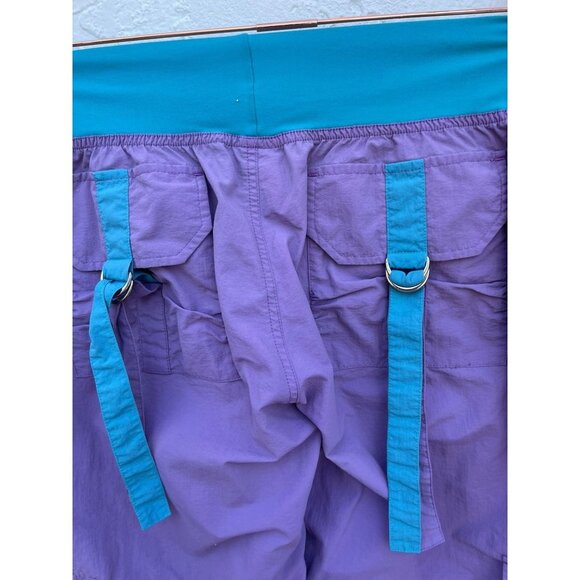 Zumba Womens Craveworthy Fitness Relaxed Cargo Pants Purple Sz M - Picture 14 of 16